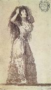 Francisco Goya The Duchess of Alba arranging her Hair Spain oil painting artist